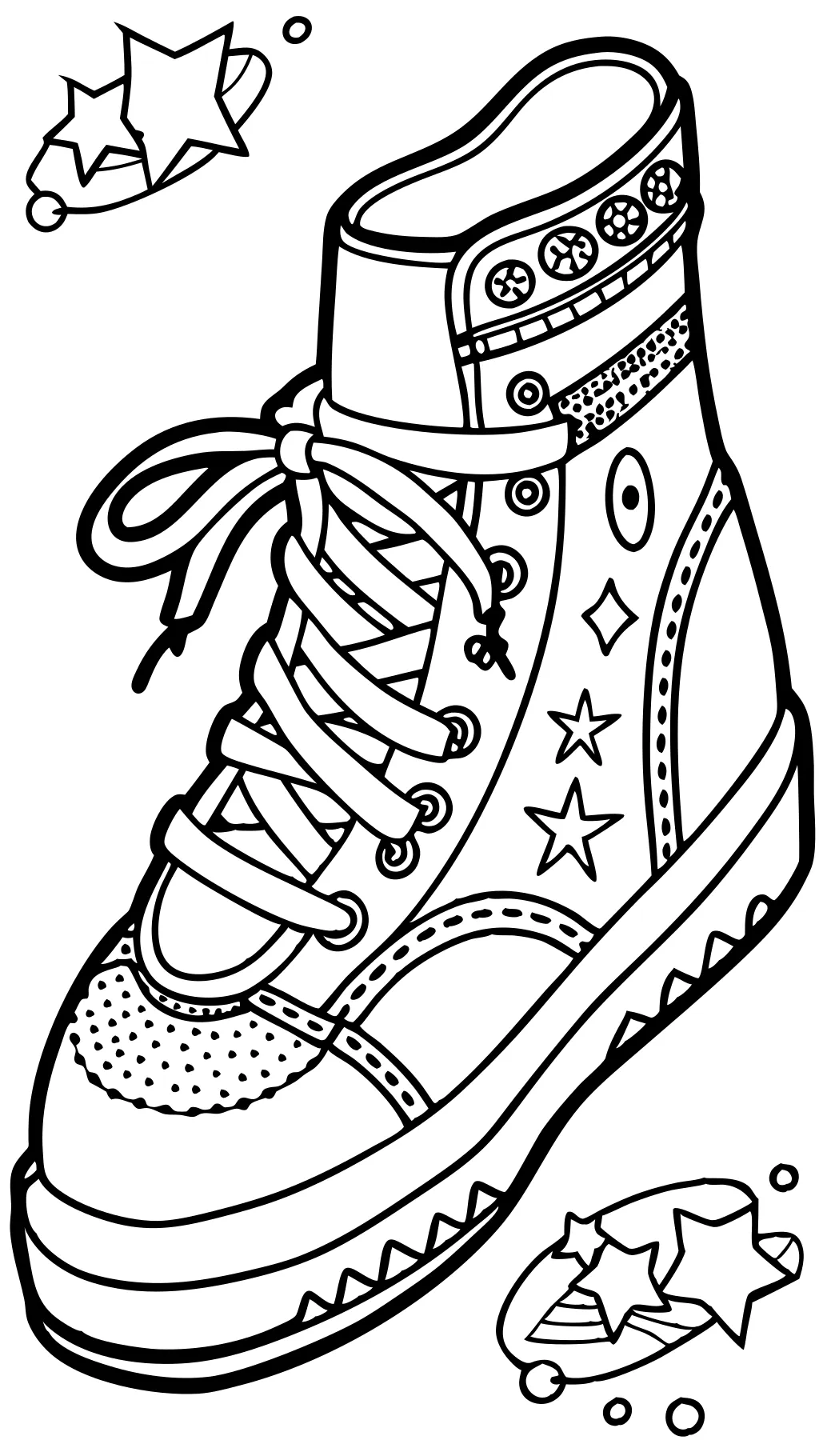 coloring pages of shoes